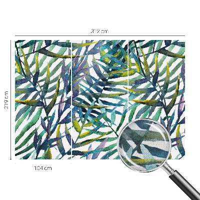 Fotomural decorativo para cabecero de cama Vegetación exótica