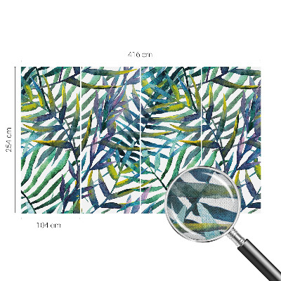 Fotomural decorativo para cabecero de cama Vegetación exótica