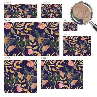 Mural de pared con estampado hermoso Elegancia vegetal