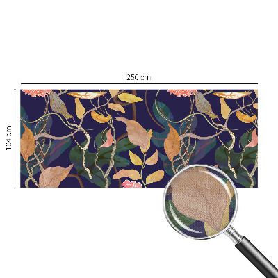 Mural de pared con estampado hermoso con motivo vegetal que aporta elegancia al espacio