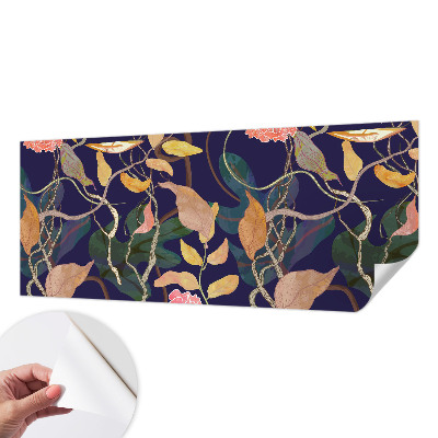 Mural de pared con estampado hermoso con motivo vegetal que aporta elegancia al espacio