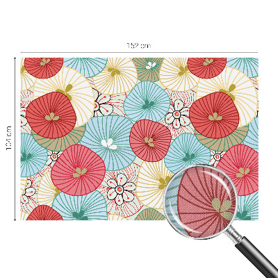 Papel mural texturado decorativo con estampado floral