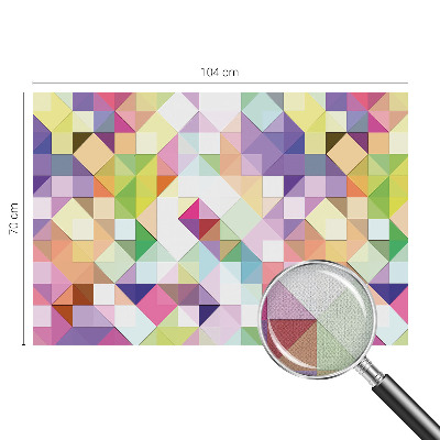 Fotomural decorativo para cabecero de cama Formas coloridas