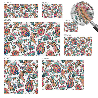 Papel mural texturado decorativo Patrón oriental