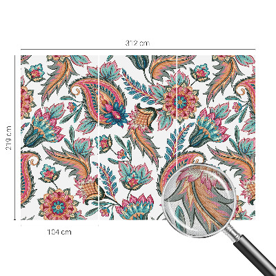 Papel mural texturado decorativo con un patrón oriental