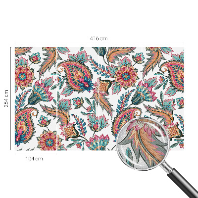 Papel mural texturado decorativo con un patrón oriental