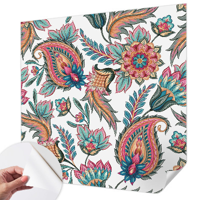 Papel mural texturado decorativo con un patrón oriental
