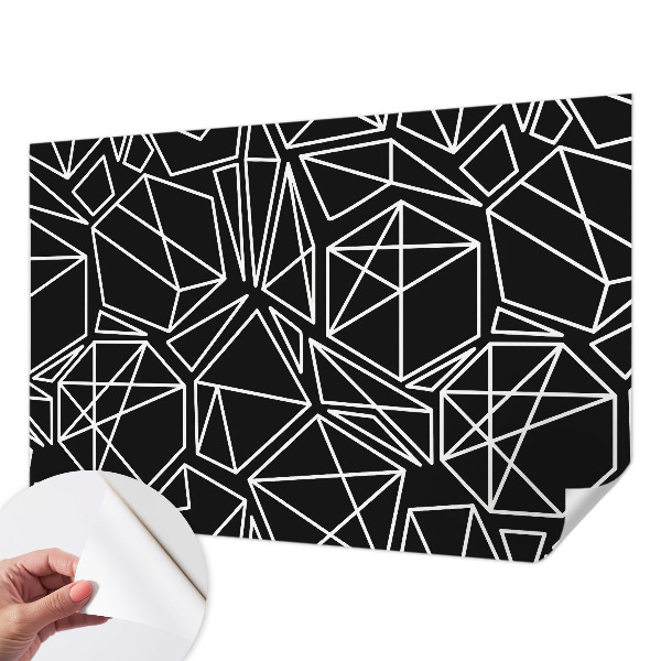 Mural de pared con estampado hermoso con diseño de abstracción moderna