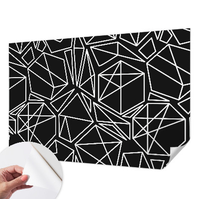Mural de pared con estampado hermoso con diseño de abstracción moderna