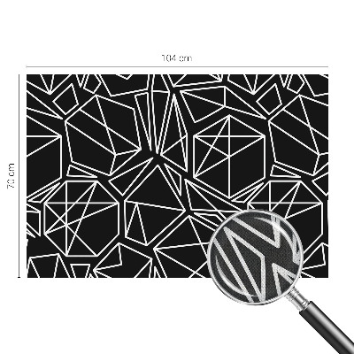 Mural de pared con estampado hermoso con diseño de abstracción moderna