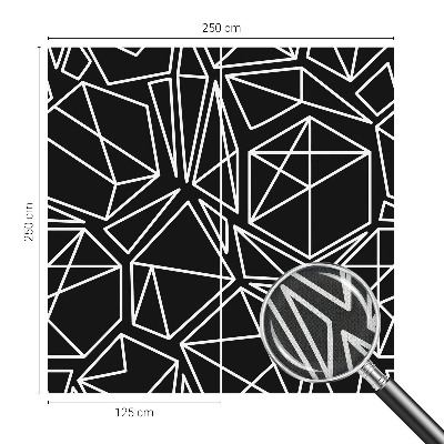 Mural de pared con estampado hermoso con diseño de abstracción moderna