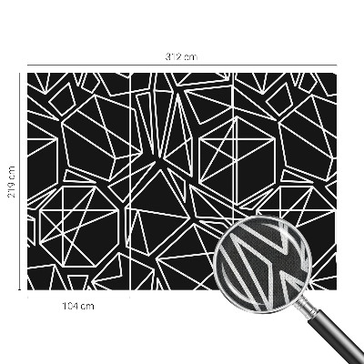 Mural de pared con estampado hermoso con diseño de abstracción moderna
