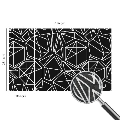 Mural de pared con estampado hermoso con diseño de abstracción moderna
