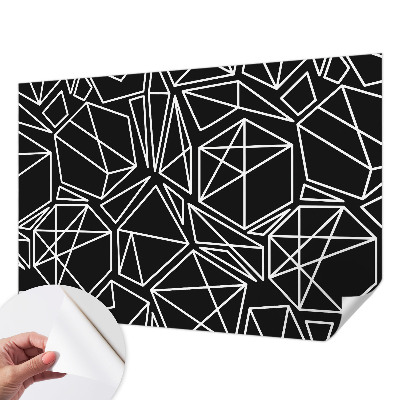 Mural de pared con estampado hermoso con diseño de abstracción moderna