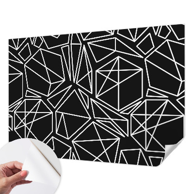 Mural de pared con estampado hermoso con diseño de abstracción moderna
