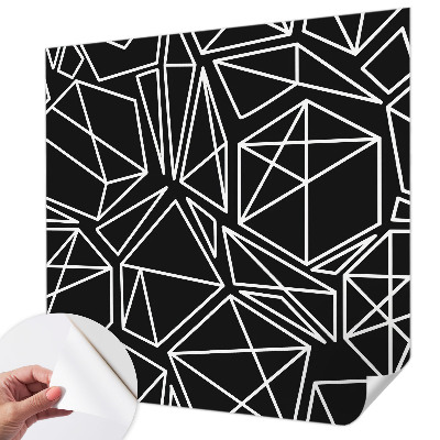 Mural de pared con estampado hermoso con diseño de abstracción moderna