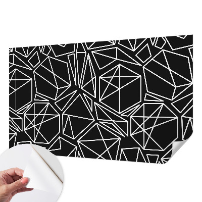 Mural de pared con estampado hermoso con diseño de abstracción moderna