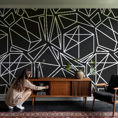 Mural de pared con estampado hermoso abstracción moderna