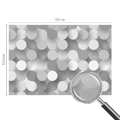 Papel mural con patrón decorativo con motivos de círculos grises