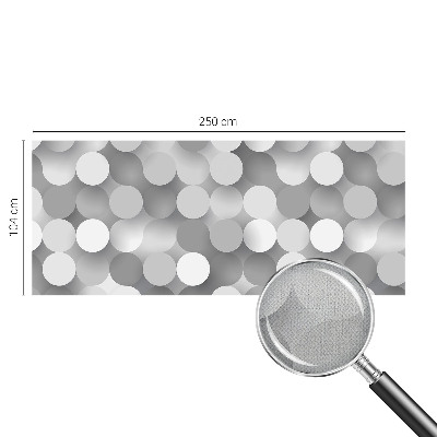 Papel mural con patrón decorativo círculos grises