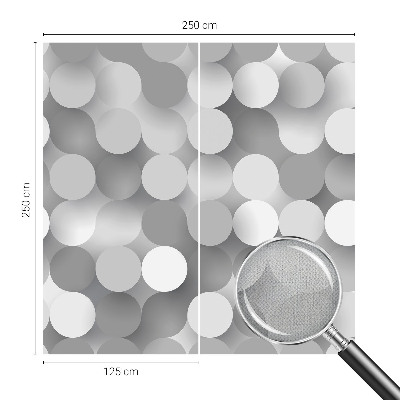 Papel mural con patrón decorativo círculos grises