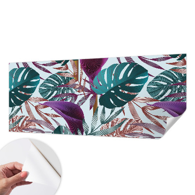 Papel mural texturado decorativo con motivo de composición tropical
