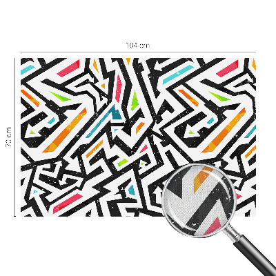 Mural de pared con estampado hermoso Mosaico abstracto