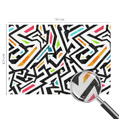 Mural de pared con estampado hermoso con un mosaico abstracto