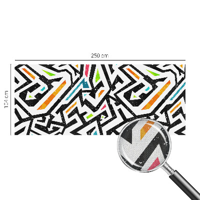 Mural de pared con estampado hermoso con un mosaico abstracto