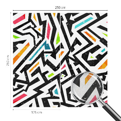 Mural de pared con estampado hermoso con un mosaico abstracto