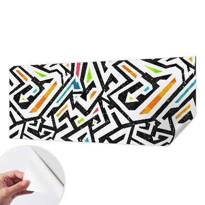 Mural de pared con estampado hermoso con un mosaico abstracto