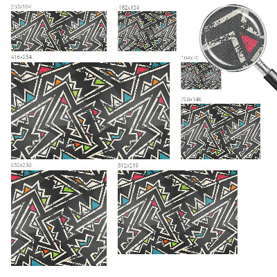 Mural de pared con estampado hermoso Geometría energética