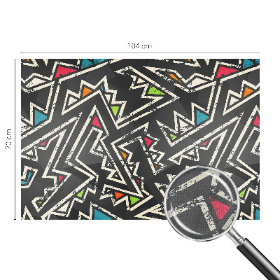 Mural de pared con estampado hermoso con motivo de geometría energética