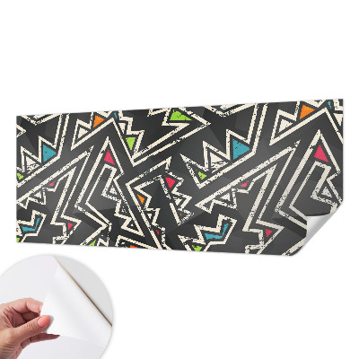 Mural de pared con estampado hermoso con motivo de geometría energética