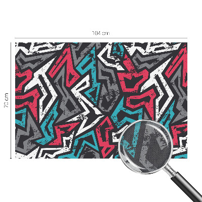 Papel mural con patrón decorativo con mosaico abstracto