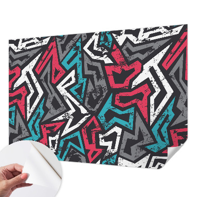 Papel mural con patrón decorativo con mosaico abstracto