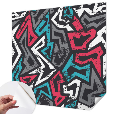 Papel mural con patrón decorativo con mosaico abstracto