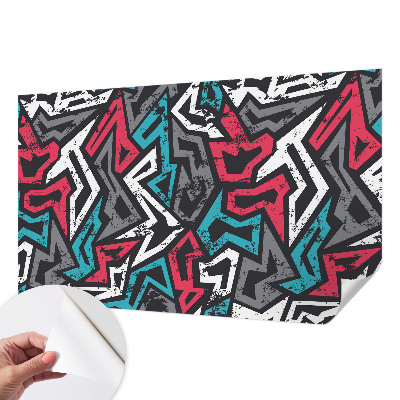 Papel mural con patrón decorativo con mosaico abstracto