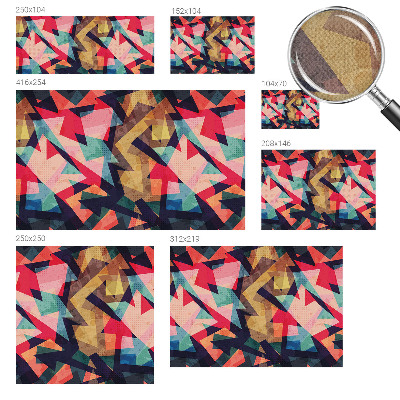 Fotomural decorativo para cabecero de cama Patrón colorido