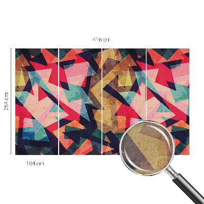 Fotomural decorativo para cabecero de cama con un patrón colorido