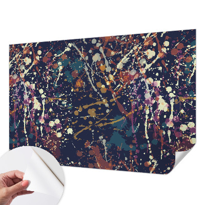 Papel mural texturado decorativo con un diseño de abstracción colorida
