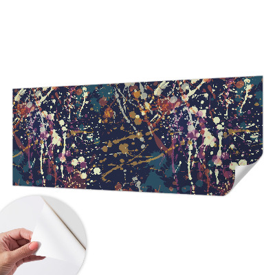 Papel mural texturado decorativo con un diseño de abstracción colorida