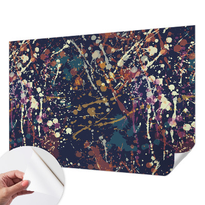 Papel mural texturado decorativo con un diseño de abstracción colorida