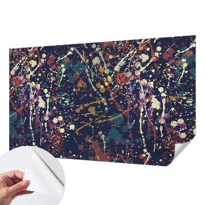 Papel mural texturado decorativo con un diseño de abstracción colorida