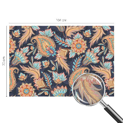 Papel mural con patrón decorativo estampado floral