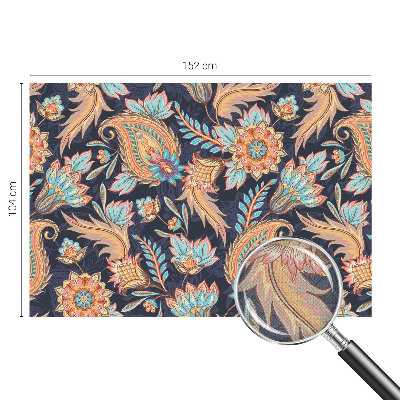 Papel mural con patrón decorativo estampado floral