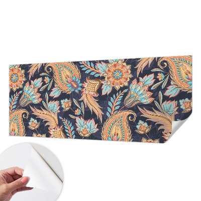 Papel mural con patrón decorativo estampado floral