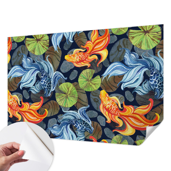 Mural de pared con estampado hermoso Patrones de peces