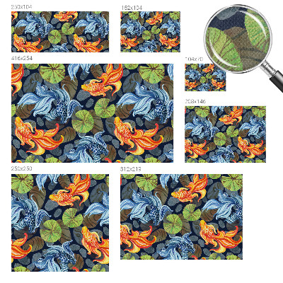 Mural de pared con estampado hermoso Patrones de peces