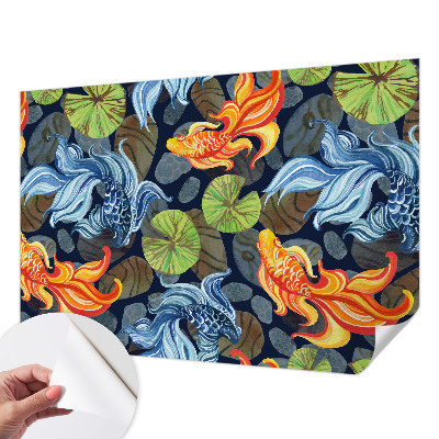 Mural de pared con estampado hermoso Patrones de peces